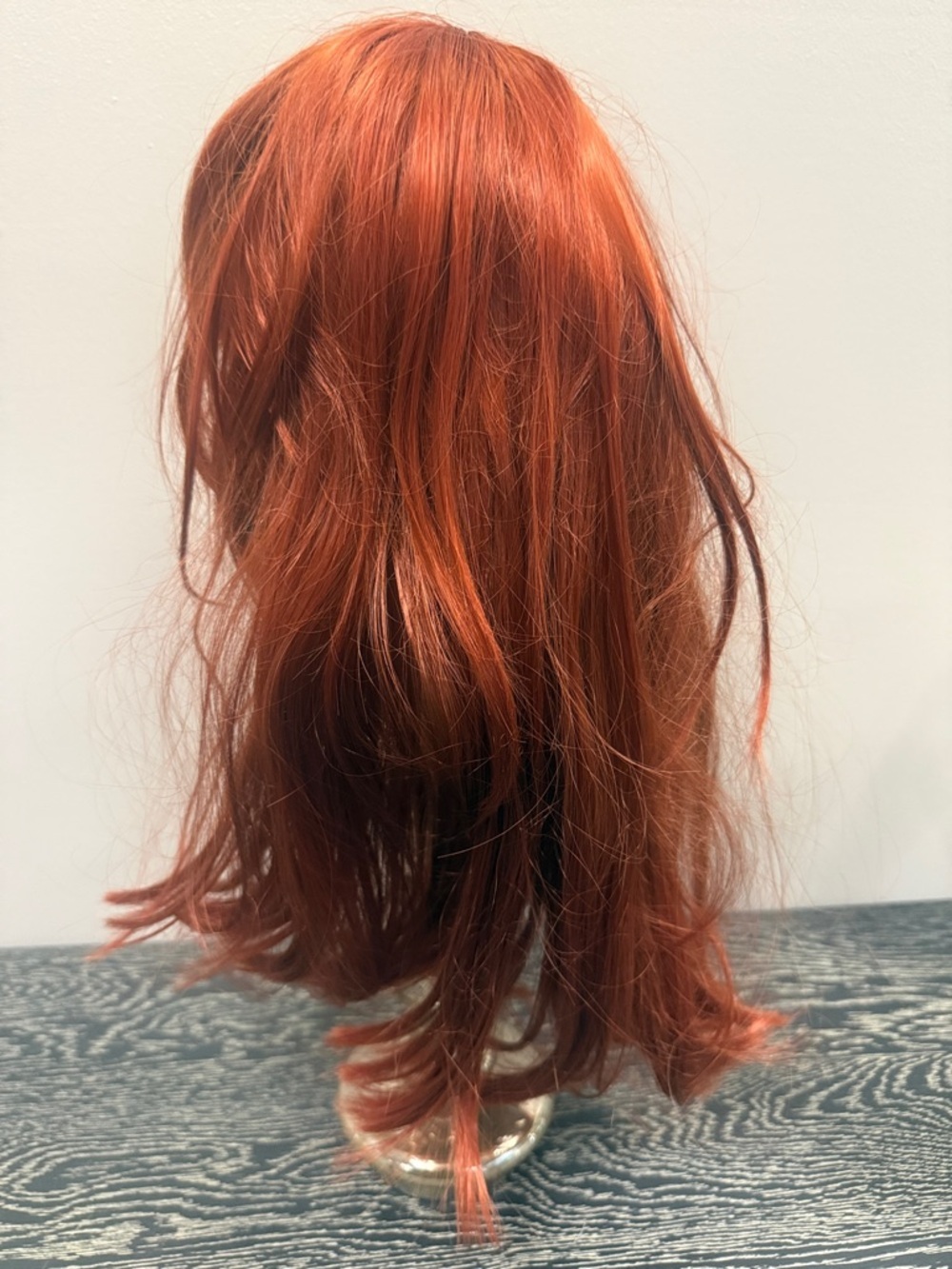 Women’s Red Layered Wig - Vibrant Copper Red 28” long natural & real - Picture 4 of 7